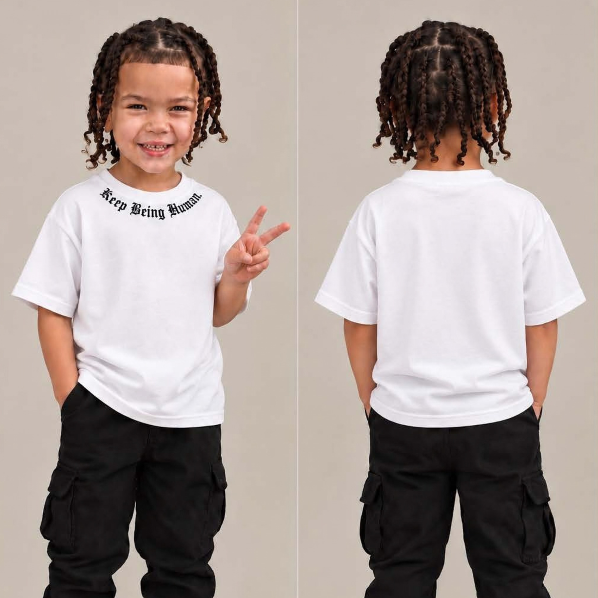 Keep Being Human Kids Tee